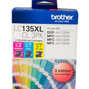 Brother LC135XLCL3PK ink cartridge 3 pc(s) Original Cyan, Magenta, Yellow