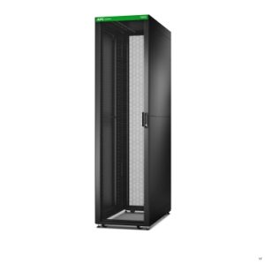 APC Easy Rack, 48U, Black, With Roof, Castors, Feet, 4 Brackets, and Side Panels, No Bottom, 2258H x 600W x 1100D mm