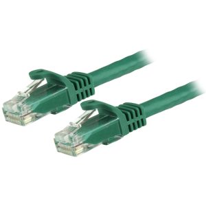 StarTech.com 7m CAT6 Ethernet Cable - Green CAT 6 Gigabit Ethernet Wire -250MHz 100W PoE RJ45 UTP Network/Patch Cord Snagless w/Strain Relief Individually Tested