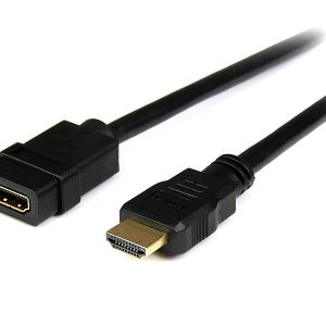 StarTech.com 2m (6ft) HDMI Extension Cable - HDMI Male to Female Cable - 4K HDMI Cable Extender - 4K 30Hz UHD HDMI Cable with Ethernet M/F - High Speed HDMI 1.4 Cable - HDMI Cord Extender