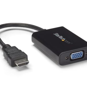 StarTech.com HDMI to VGA Video Adapter Converter with Audio for Desktop PC / Laptop / Ultrabook - 1920x1080