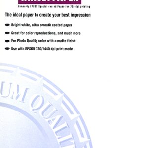 Epson Photo Quality Ink Jet Paper, DIN A3, 102g/m², 100 Sheets
