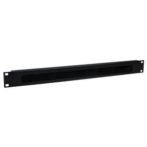 StarTech.com 1U High-density Brush Strip Cable Management Panel, Sturdy Steel Horizontal Data Centre Cable Organizer