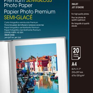 Epson Premium Semi-Gloss Photo Paper - A4 - 20 Sheets