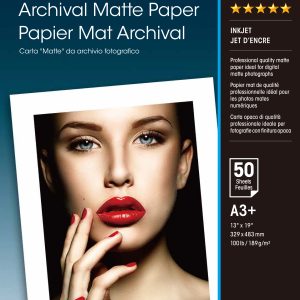 Epson Archival Matte Paper, DIN A3+, 189g/m², 50 Sheets