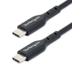 StarTech.com 1m (3.3ft) USB-C Charging Cable 2-Pack, USB C Cable, USB 2.0 Type-C Laptop Charger Cord, 60W 3A Power Delivery, TPE Jacket, USB-C Data Transfer Cable, M/M