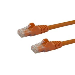 StarTech.com 2m CAT6 Ethernet Cable - Orange CAT 6 Gigabit Ethernet Wire -250MHz 100W PoE RJ45 UTP Network/Patch Cord Snagless w/Strain Relief Individually Tested