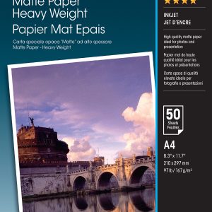Epson Matte Paper Heavy Weight - A4 - 50 Sheets