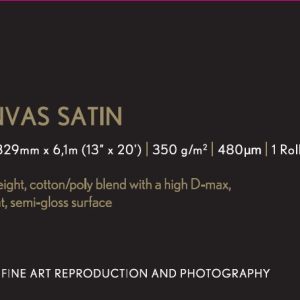 Epson Premium Canvas Satin, 13" x 6,1 m, 350g/m²