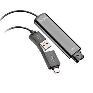 HP Poly DA75 USB to QD Black Adapter TAA