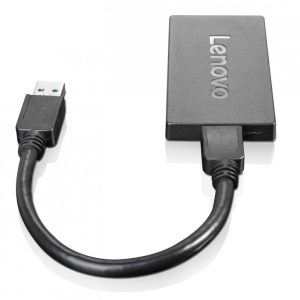 Lenovo 4X90J31021 USB graphics adapter 3840 x 2160 pixels Black