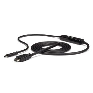 StarTech.com 3ft (1m) USB C to HDMI Cable - 4K 30Hz USB Type-C to HDMI Video Display Converter - USB-C DP Alt Mode to HDMI Monitor Adapter Cord - Thunderbolt Compatible
