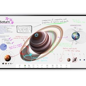 Samsung Flip Pro WM65B Interactive flat panel 165.1 cm (65") Wi-Fi 350 cd/m² 4K Ultra HD White Touchscreen Tizen 6.5 16/7