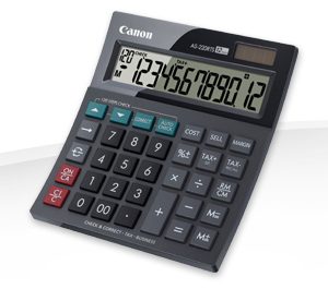 Canon AS-220RTS calculator Desktop Basic Black, Grey