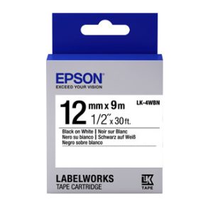Epson C53S654101 label-making tape Black on white