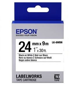 Epson C53S656101 label-making tape Black on white