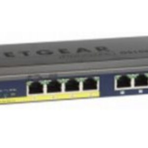 NETGEAR GS108PP Unmanaged Gigabit Ethernet (10/100/1000) Power over Ethernet (PoE) Black