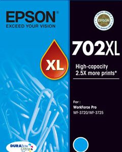 Epson 702XL ink cartridge High (XL) Yield Cyan