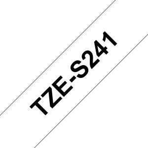 Brother TZE-S241 label-making tape Black on white TZ