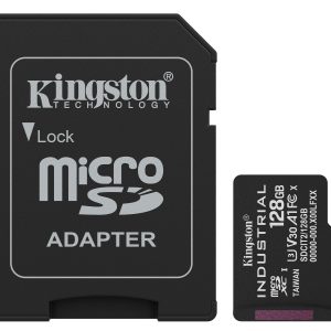 Kingston Technology 128GB microSDXC Industrial C10 A1 pSLC Card + SD Adapter