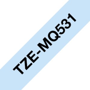 Brother TZEMQ531 label-making tape Black on blue TZe
