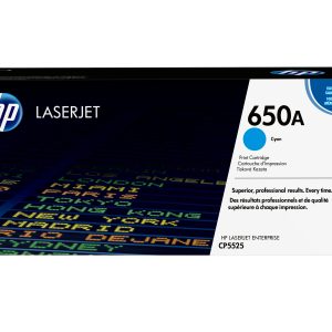 HP 650A Cyan Original LaserJet Toner Cartridge