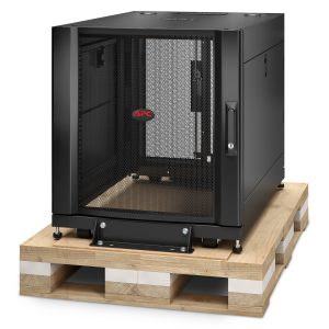 APC NetShelter SX, Server Rack Enclosure, 12U, Shock Packaging, Black, 658H x 600W x 900D mm