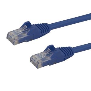 StarTech.com 1.5m CAT6 Ethernet Cable - Blue CAT 6 Gigabit Ethernet Wire -250MHz 100W PoE RJ45 UTP Network/Patch Cord Snagless w/Strain Relief Individually Tested