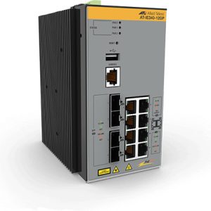 Allied Telesis AT-IE340-12GP-980 network switch Managed L3 Gigabit Ethernet (10/100/1000) Power over Ethernet (PoE) Grey