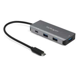 StarTech.com 4 Port USB C Hub (10Gbps) to 3x USB-A & 1x USB-C - 100W Power Delivery Passthrough Charging - Portable USB 3.1 Gen 2/USB 3.2 Gen 2 Type C Laptop Adapter - Works w/ TB3~4 Port USB C Hub (10Gbps) to 3x USB-A & 1x USB-C - 100W Power Delivery Passthrough Charging - Portable USB 3.2 Gen 2 Type C Laptop Adapter - Works w/ TB3