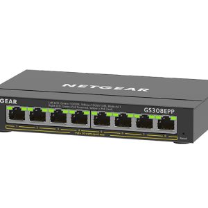 NETGEAR GS308EPP Managed L2/L3 Gigabit Ethernet (10/100/1000) Power over Ethernet (PoE) Black