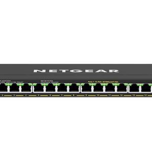 NETGEAR GS316EP-100AUS network switch Managed Gigabit Ethernet (10/100/1000) Power over Ethernet (PoE) Black