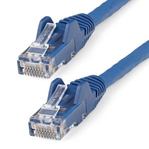 StarTech.com 2m CAT6 Ethernet Cable - LSZH (Low Smoke Zero Halogen) - 10 Gigabit 250Mhz 100W PoE RJ45 10GbE UTP Network Patch Cord Snagless with Strain Relief - Blue, CAT 6, ETL Verified, 24AWG