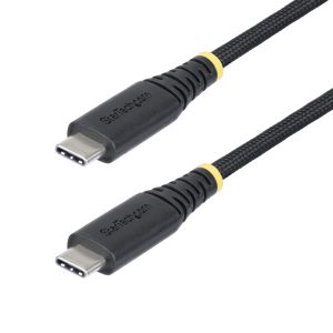 StarTech.com 3ft (1m) USB-C Charging Cable, Durable and Ultra-Flexible, 240W (5A) PD EPR, USB 2.0 Laptop Charger Cable, USB-IF Certified, Rugged USB-C Charging Cord
