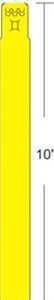 Zebra 10012712-2 printer label Yellow Self-adhesive printer label