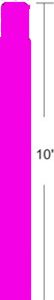 Zebra 10012712-5 printer label Pink Self-adhesive printer label