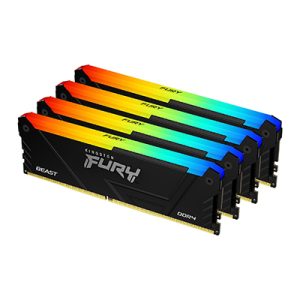 Kingston Technology FURY Beast 128GB 3200MT/s DDR4 CL16 DIMM (Kit of 4) RGB