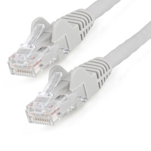StarTech.com 10m CAT6 Ethernet Cable - LSZH (Low Smoke Zero Halogen) - 10 Gigabit 250Mhz 100W PoE RJ45 10GbE UTP Network Patch Cord Snagless with Strain Relief - Grey, CAT 6, ETL Verified, 24AWG