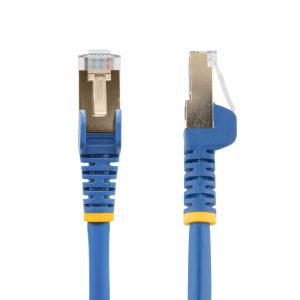 StarTech.com 3m CAT6a Ethernet Cable - 10 Gigabit Shielded Snagless RJ45 100W PoE Patch Cord - 10GbE STP Network Cable w/Strain Relief - Blue Individually Tested/Wiring is UL Certified/TIA