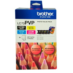 Brother LC73PVP ink cartridge 4 pc(s) Original Black, Cyan, Magenta, Yellow