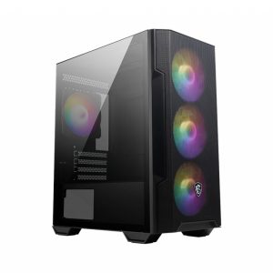 MSI MAG Forge M100R Midi Tower Black, Transparent