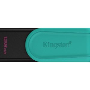 Kingston Technology DataTraveler 128GB Portable USB 3.2 Gen 1 Exodia S (Black/Turquoise)