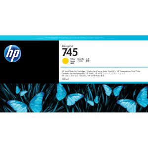 HP 745 300-ml DesignJet Yellow Ink Cartridge