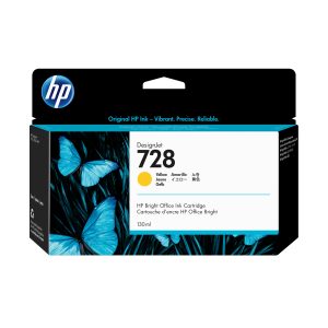 HP 728 130-ml Yellow DesignJet Ink Cartridge
