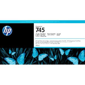 HP 745 300-ml DesignJet Photo Black Ink Cartridge