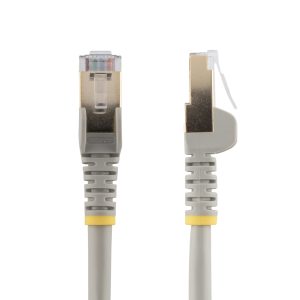 StarTech.com 1,5m CAT6a Ethernet Cable - 10 Gigabit Shielded Snagless RJ45 100W PoE Patch Cord - 10GbE STP Network Cable w/Strain Relief - Gray Individually Tested/Wiring is UL Certified/TIA