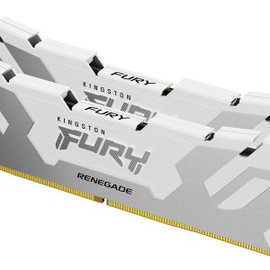 Kingston Technology FURY 32GB 6400MT/s DDR5 CL32 DIMM (Kit of 2) Renegade White XMP