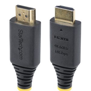 StarTech.com 8ft (2.4m) Premium Certified High Speed HDMI Cable, 4K 60Hz/1440p 144Hz, HDR10/HDCP 2.2/ARC, 18Gbps, UHD HDMI 2.0 Cord for TV/Monitor/Display, TPE Jacket