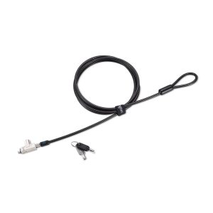 Kensington Slim N17 2.0 Keyed Laptop Lock for Wedge-Shaped Slots - Like Keyed